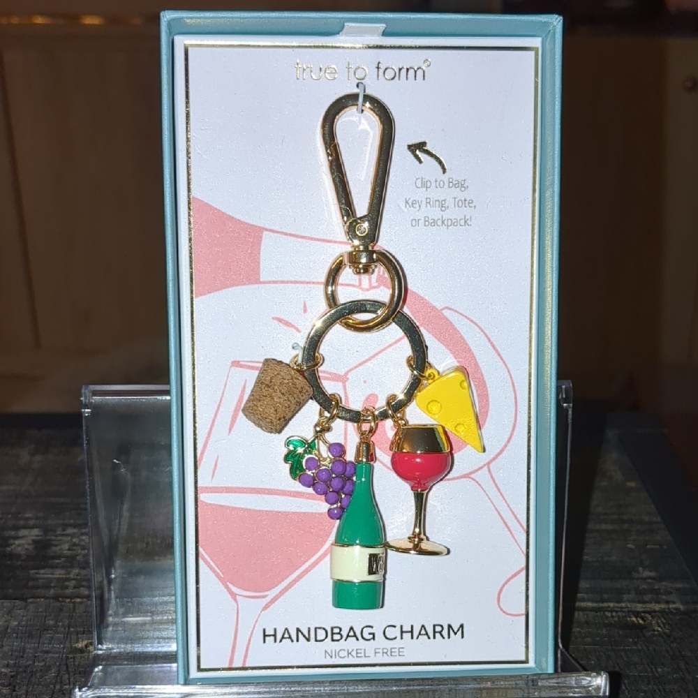 True to Form Wine Lover's Handbag Charm